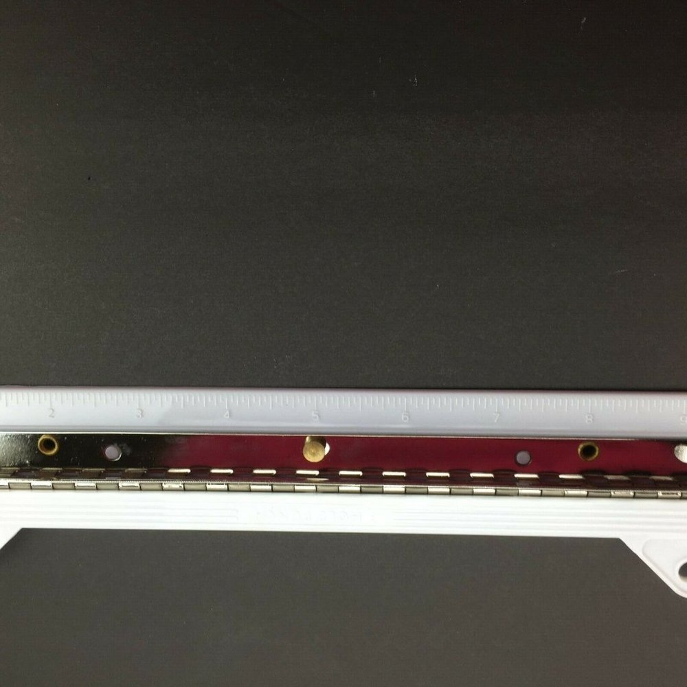 White Notebook 3 Hole Paper Punch Ruler Office School Supply Binder - Picture 4 of 5